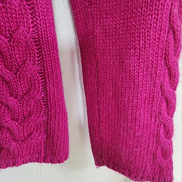 Sundance Pink Cable Knit Cardigan, Sz PS - Picture 6 of 7